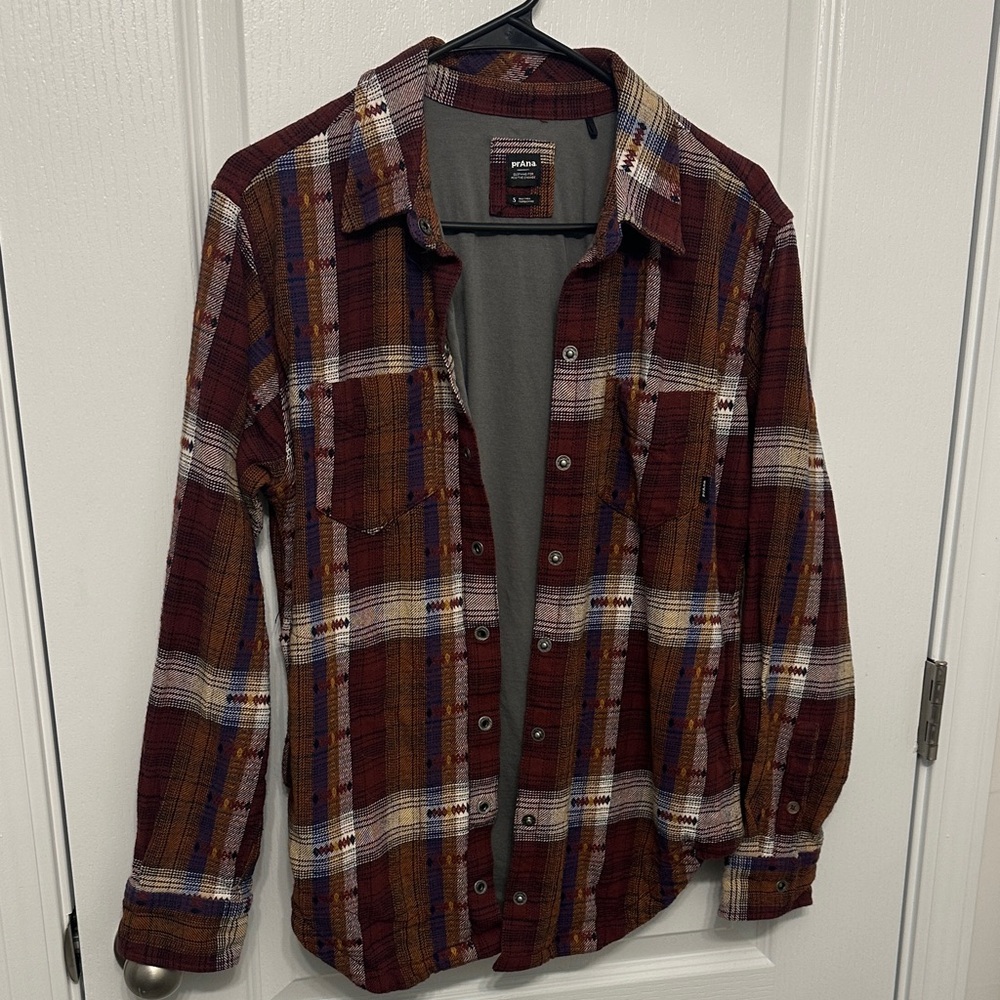 Prana flannel lined shacket
